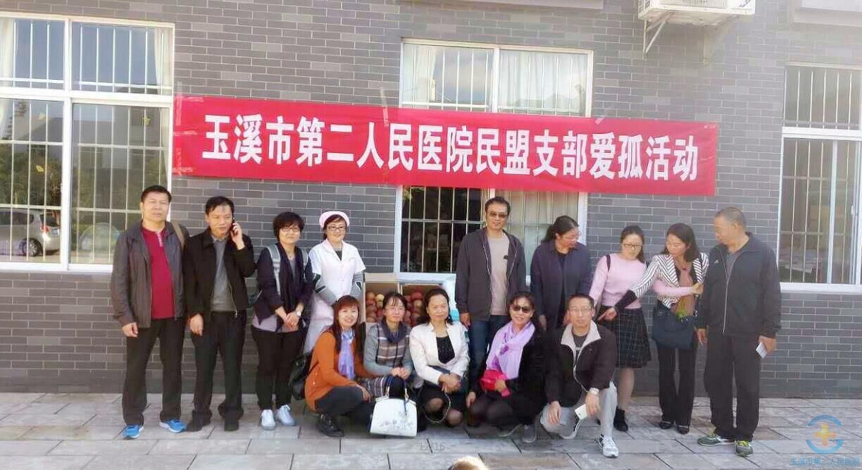 玉溪市第二人民医院民盟支部开展“爱孤”活动